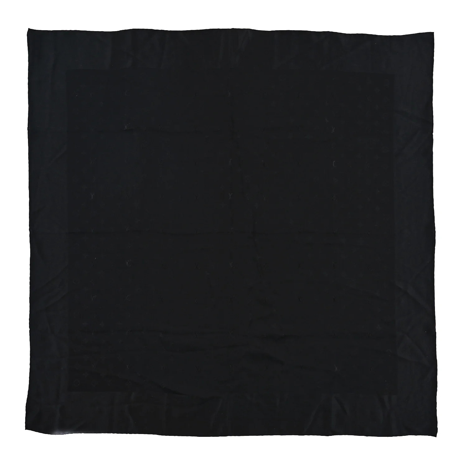Silk Monogram Monaco Square Scarf Black | FASHIONPHILE (US)