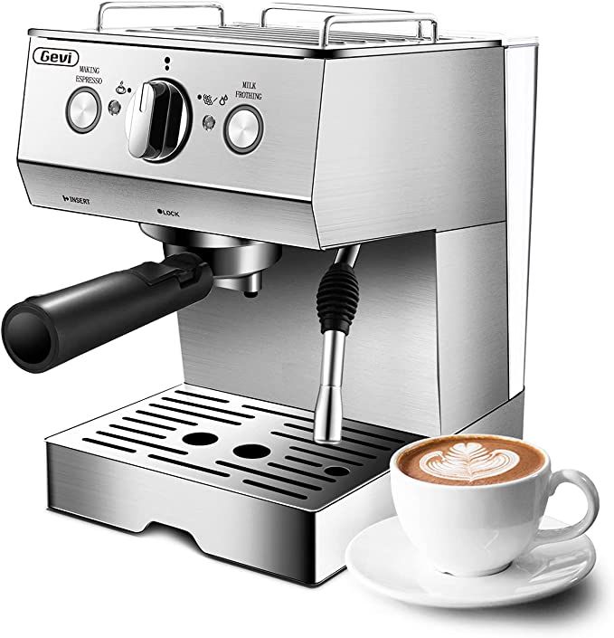 Gevi Espresso Machines 15 Bar with Milk Frother, Expresso Coffee Machine for Espresso, Latte and ... | Amazon (US)
