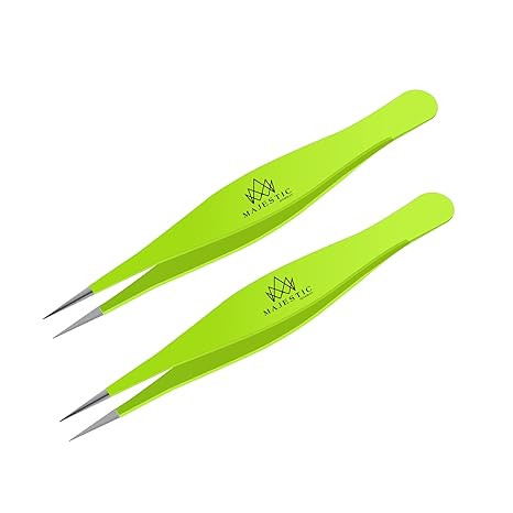 Majestic Bombay Fine Point Tweezers for Women and Men – Splinter Ticks, Facial, Brow and Ingrow... | Amazon (US)