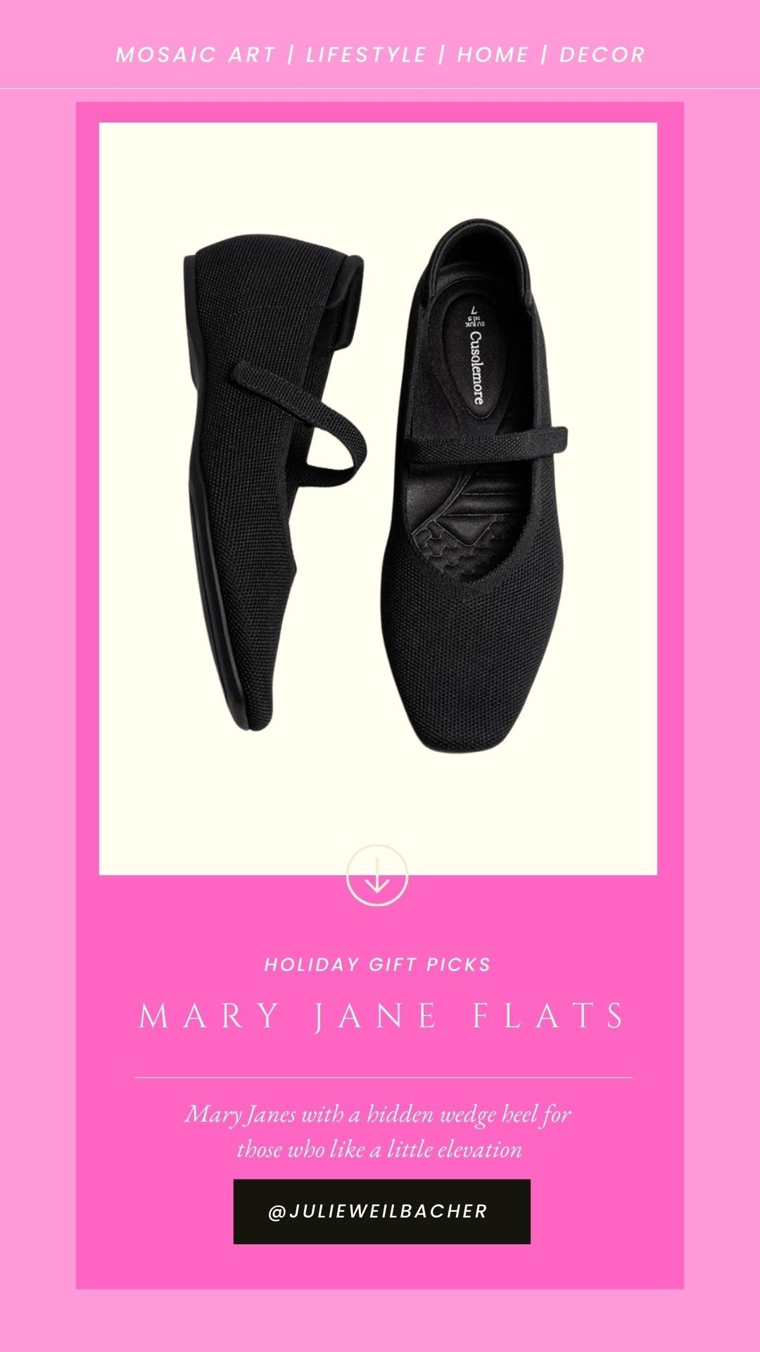 Mary Jane’s…but think comfortable and elevated! Wha? Yep, these have arch support and a hidden wedge heel. So you get the flat look of Mary Jane’s while still feeling like your feet and legs won’t be aching at the end of the day. They’re perfect to wear with jeans, skirts, and loungewear. So many color choices too!

#flatshoes #maryjane #flatmaryjaneshoes #comfortablemaryjaneshoes #wedgeheelmaryjanes #balletflat #squaretowmaryjanes #lowheelblackshoes

#LTKActive #LTKFindsUnder50 #LTKHoliday