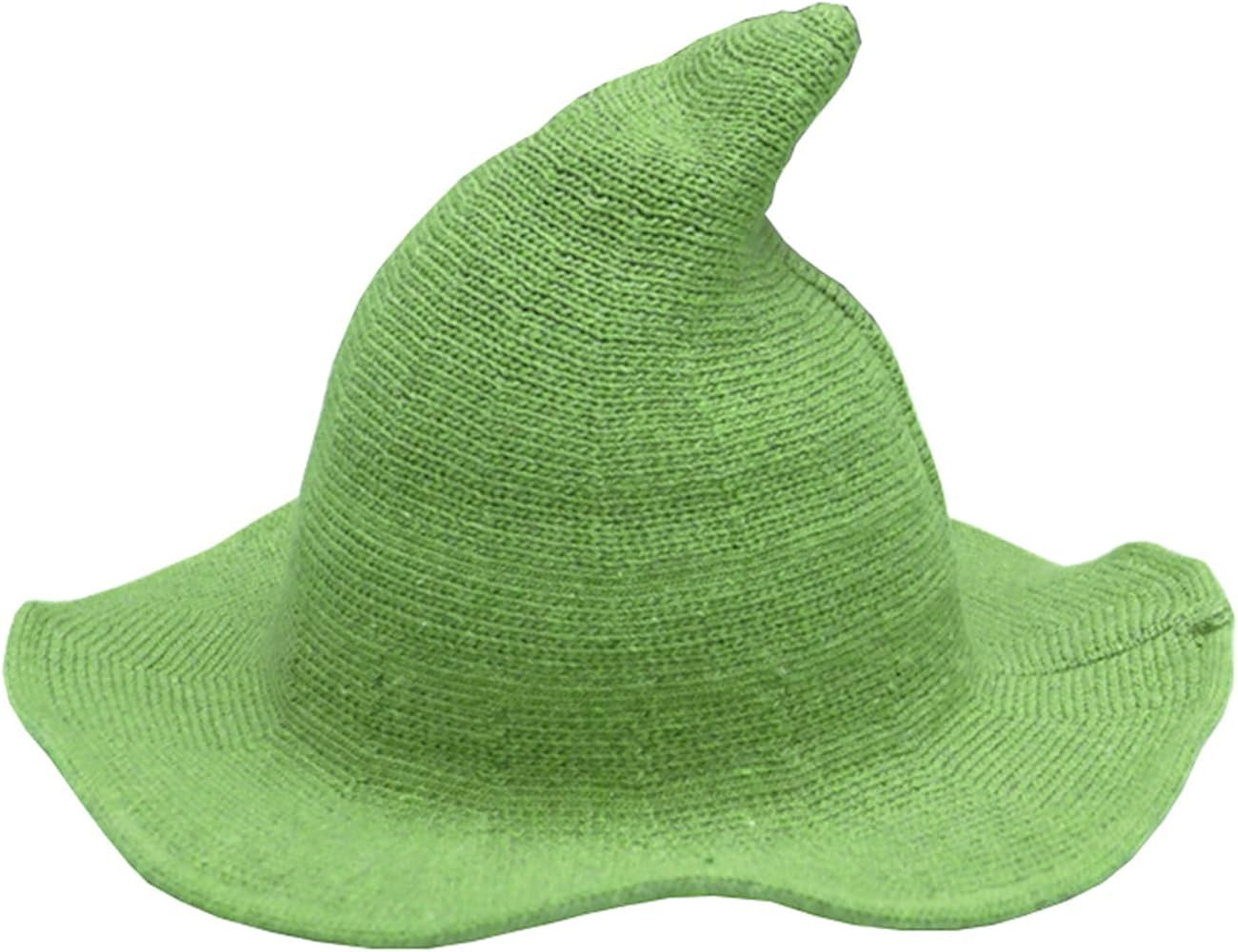 Kid's Wool Witch Hat Wide Brim Spire Knitted Cap for Halloween Party Decor | Amazon (US)