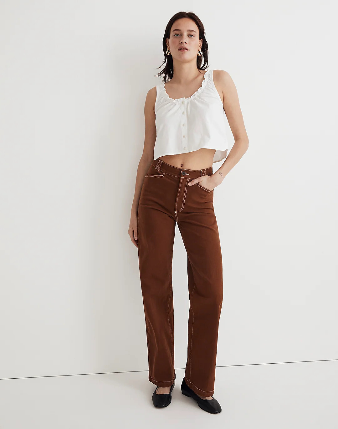Emmett 2.0 Wide-Leg Pants: Garment-Dyed Edition | Madewell