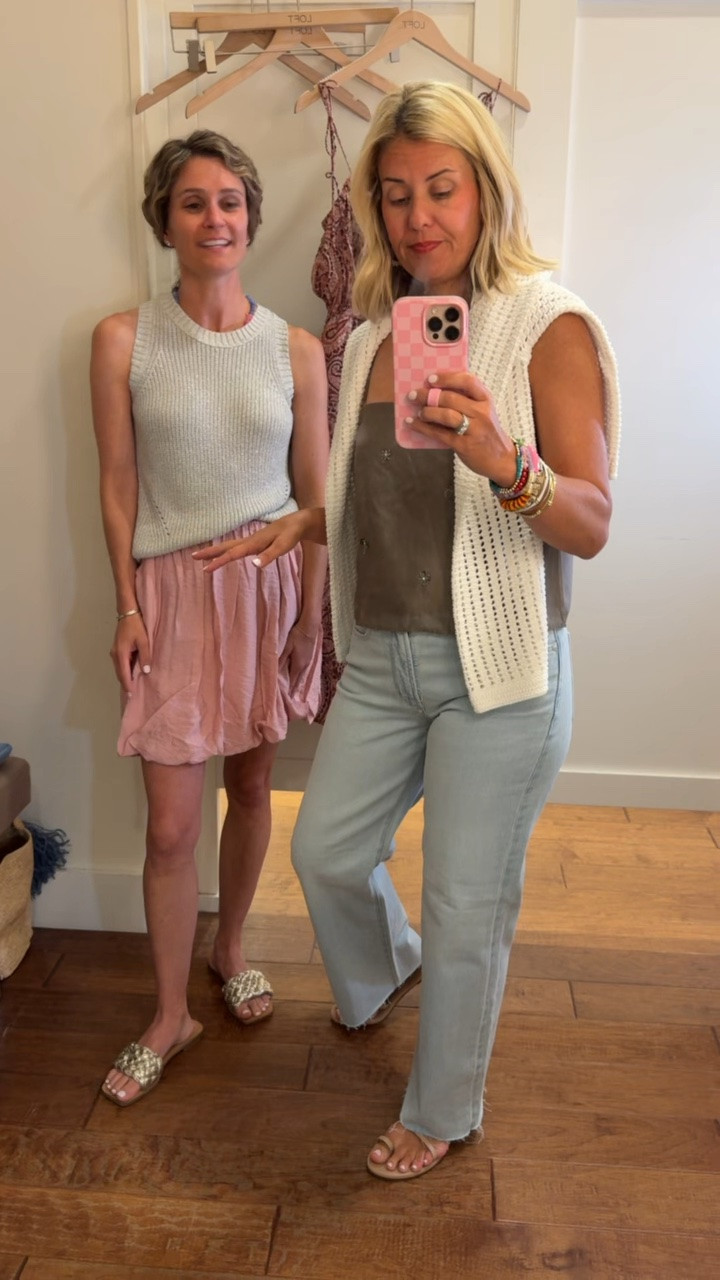 These Loft outfits are winners!! 

My Sizing:
Paisley dress - small petite
Black twist dress - small petite
Stripe set - top xs & skirt 2
Eyelet Dress - xs petite 
T-shirt dress - xs
Tank - xs
Jeans - 25P
Sweater - xs

#LTKdayinmylife #LTKmomlife #LTKOver40