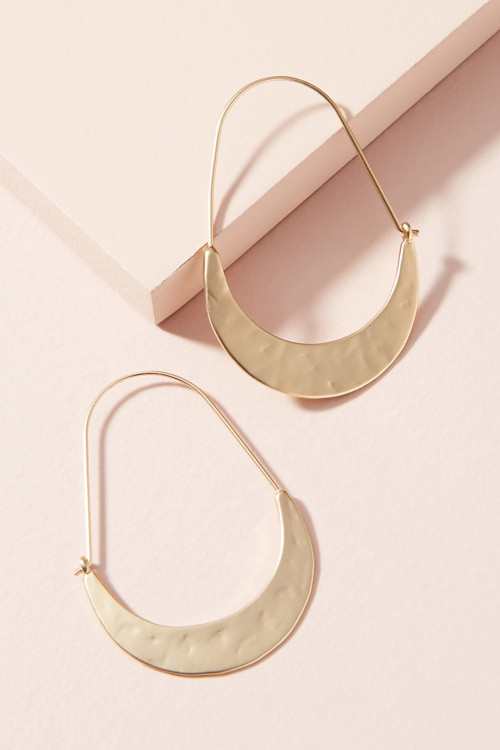 Crescent Hoops | Anthropologie (US)