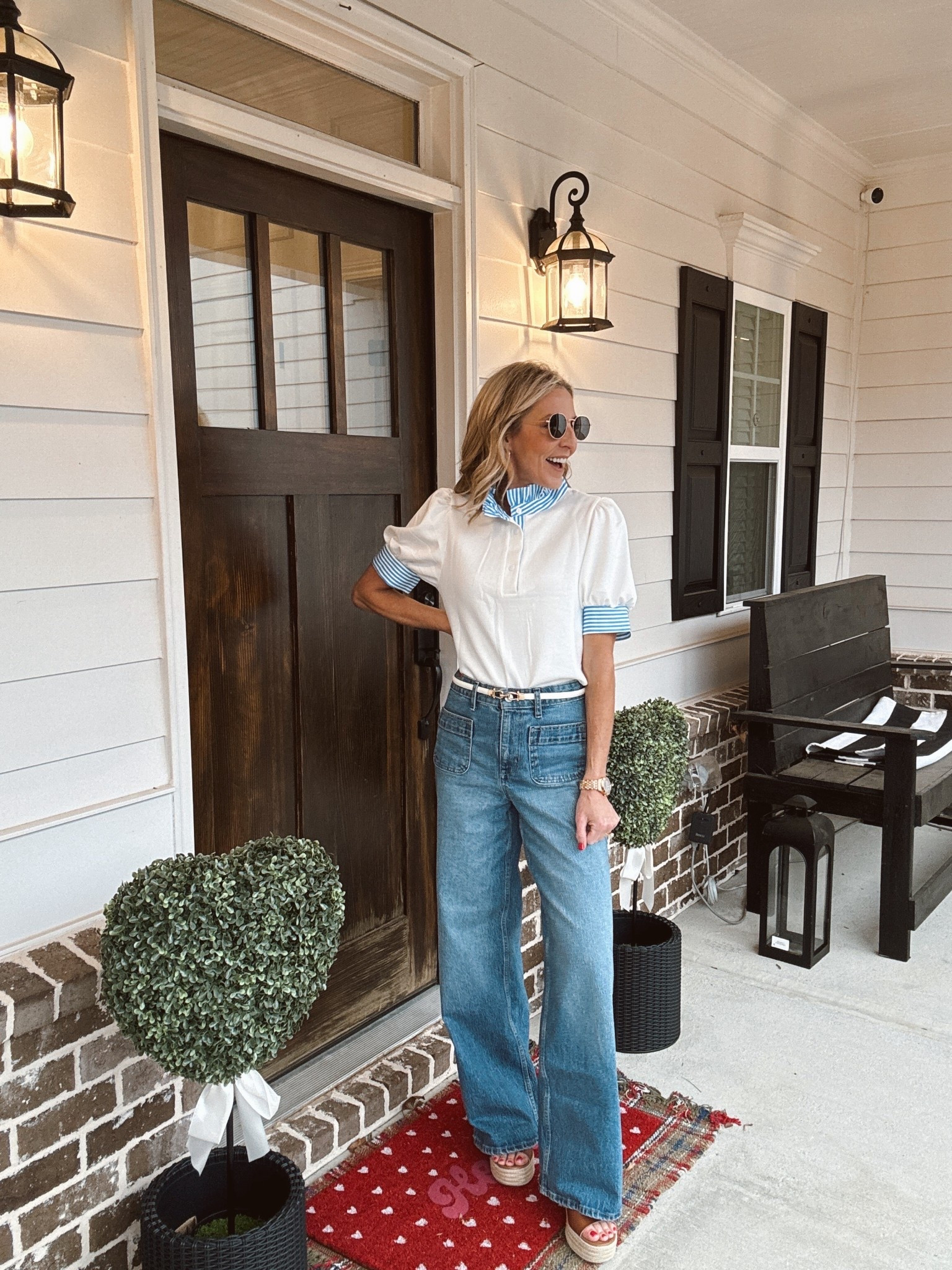 This puff sleeve polo top is such a cute elevated basic—looks amazing with wide leg denim! Wearing size small. 



Part 3 of my 3AM Amazon order and I’m officially convinced late-night scrolling is my cardio. 😂 These are the kind of pieces that make getting dressed EASY—cute, comfy, polished, and somehow giving “I tried” even when you didn’t. Comment AMAZON and I’ll send you the full roundup!

From the striped dress to the wide leg jeans, to the floral dresses that look way more expensive than they are… every single piece is a spring win.

✔️ effortless outfits
✔️ teacher-friendly + weekend-ready
✔️ flattering fits
✔️ easy to style with sneakers, sandals, or wedges

Everything is linked + I’m wearing a size small in all.