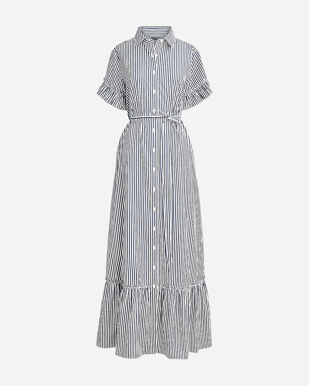 Amelia maxi shirtdress in stripe cotton poplin | J. Crew US