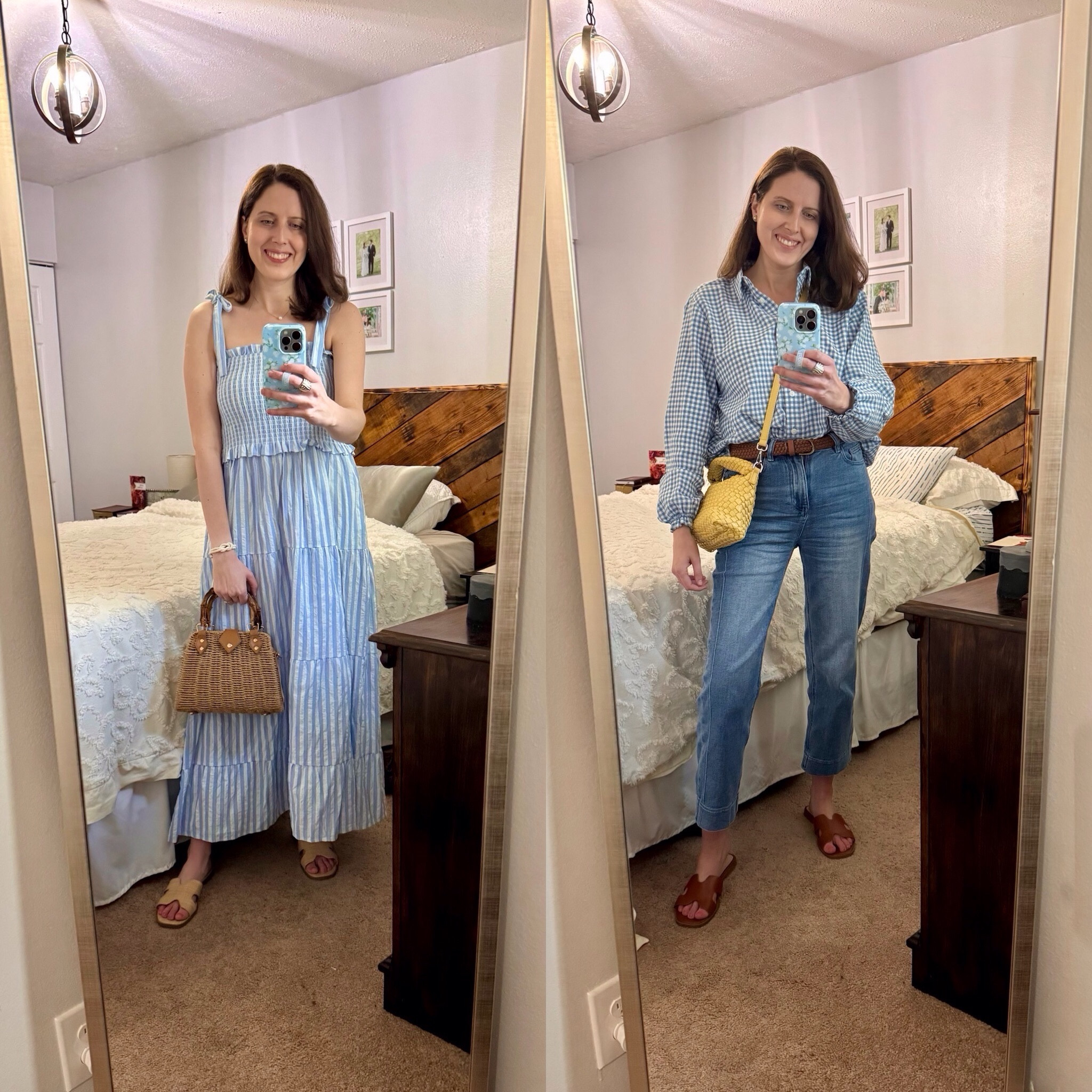 Blue and white stripes and gingham 🩵

#LTKdayinmylife #LTKSeasonal #LTKootd