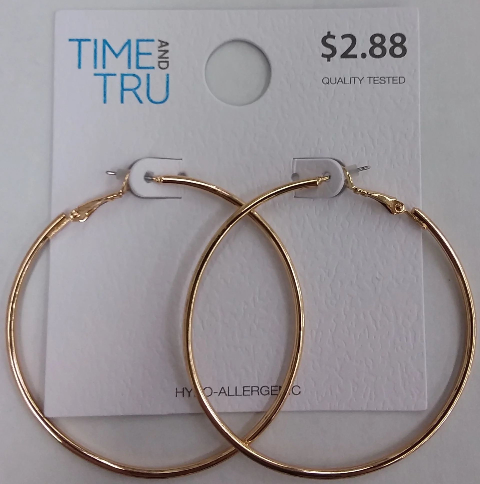 Time And Tru Gold Hoop Earring | Walmart (US)