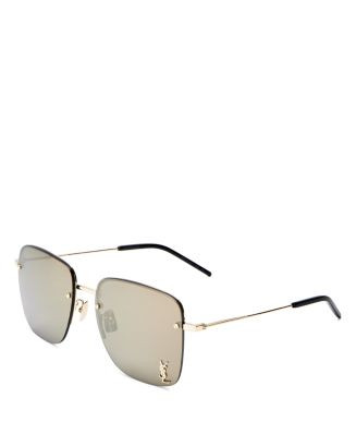 SAINT LAURENT Square Sunglasses, 58mm  | Bloomingdale's Jewelry & Accessories | Bloomingdale's (US)
