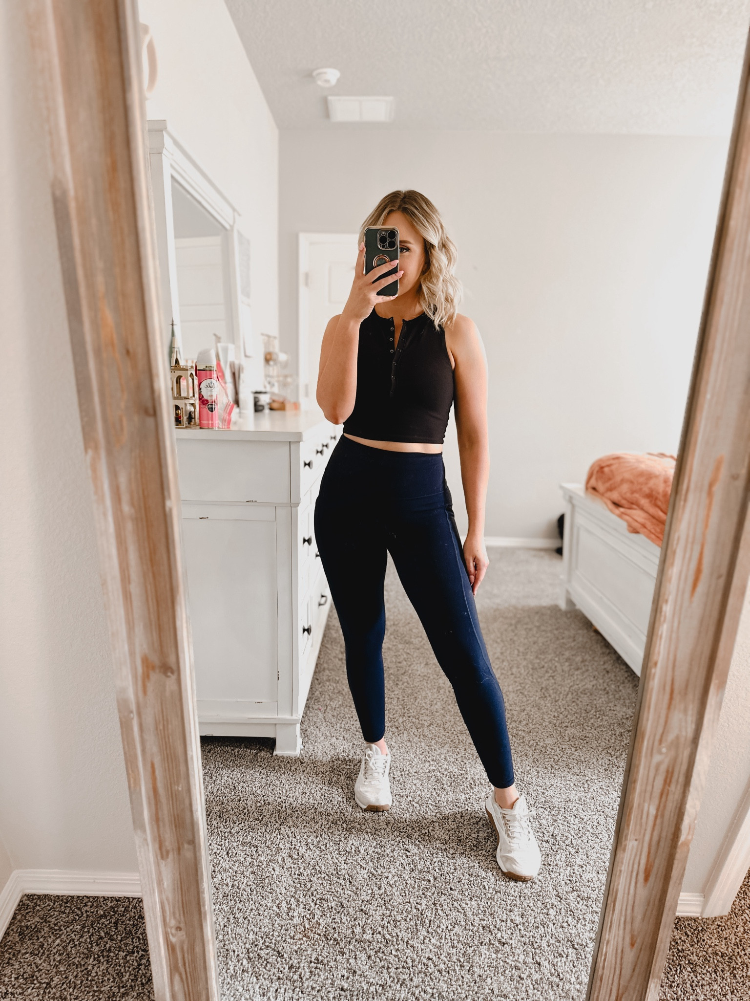 
Realistic daily mom outfit of the day 

Sports bra is on sale - I wear this bra weekly!!! Workouts, or with denim shorts and a weekend trip, or with sweatpants, 10/10 favorite 

Leggings - lululemon, but any favorite pair of leggings works great! These have a phone pocket, and are crazy soft. I’m wearing a size 8 but wish I got a 6. If you’re in between sizes, size up. I’m between a 4 and a 6 and got over stressed from other reviewers and ordered an 8.

Shoes - another top favorite, I’ve nearly worn mine down to nothing  #ltksalealert #ltkfindsunder50 #ltksummersales Abercrombie sale and fitch 

#LTKSaleAlert #LTKStyleTip #LTKFindsUnder50