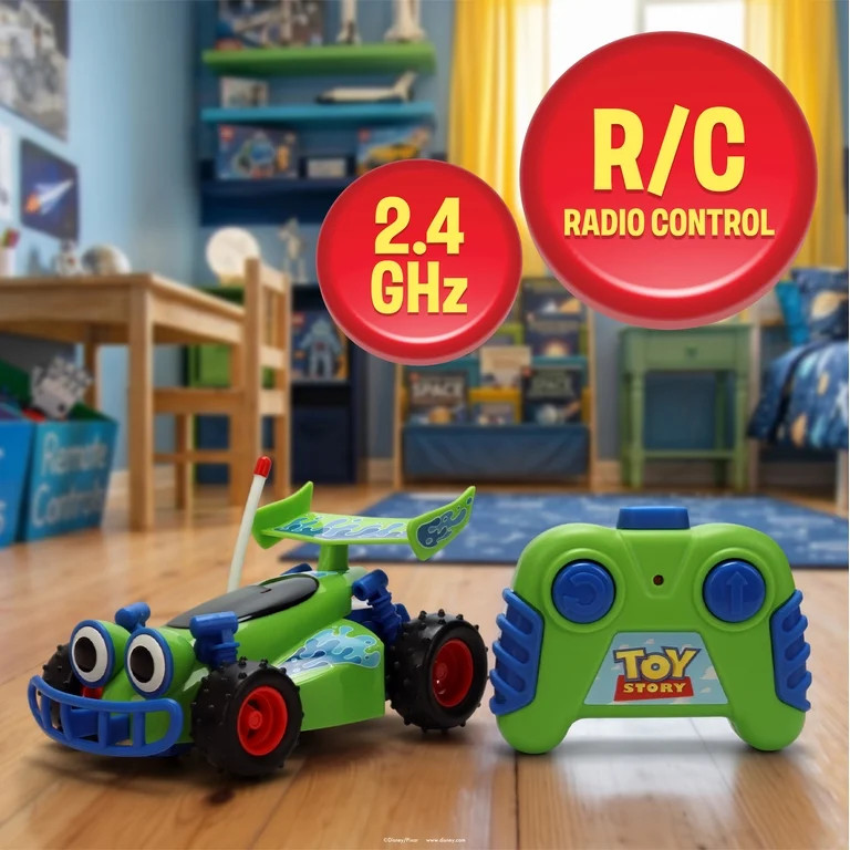 Jada Toys 1:32 RC Toy Story RC Buggy \u2013 Simple Function Remote Control Car for Kids with 5.5"... | Walmart (US)