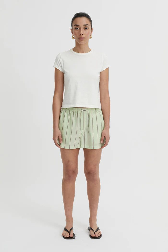 Opal Shorts Pistachio | Reliquia Collective & Blanca