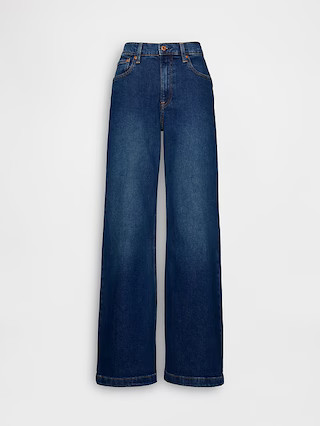 High Rise Stride Wide-Leg Jeans | Gap (US)