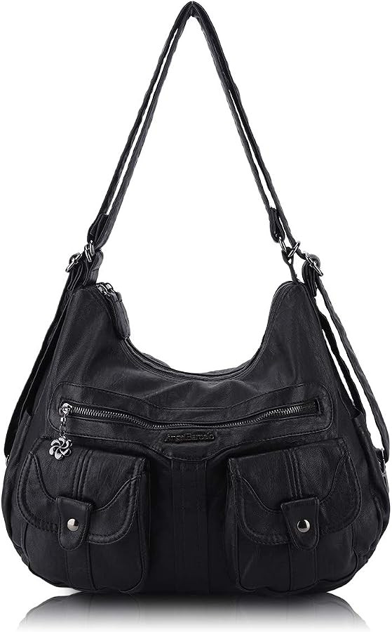 Angel Barcelo Women Multifunctional Soft Leather Handbag Purses Shoulder Hobo Backpack Crossbody ... | Amazon (US)