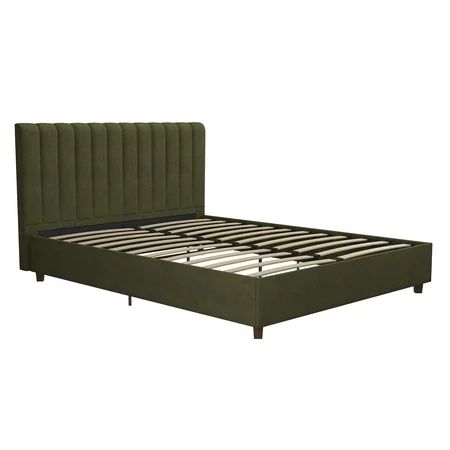 Novogratz Brittany Upholstered Bed, Multiple Sizes, Multiple Colors | Walmart (US)