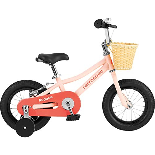 Retrospec Koda Plus Kids Bike for Boys & Girls Ages 2-3 Years - 12" Children's Bicycle, Adjustable Seat & Handlebars, Removable Training Wheels, Front Hand Brakes, Rear Coaster Brake & Safety Bell | Amazon (US)