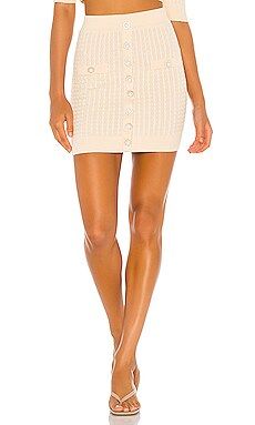 Lovers + Friends Bella Mini Skirt in Cream from Revolve.com | Revolve Clothing (Global)