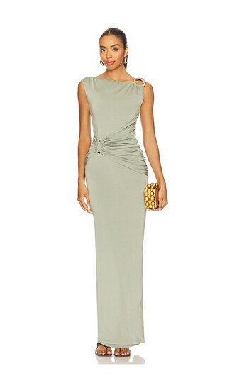 Nookie Kaia Maxi in Green. - size S | Revolve Clothing (Global)