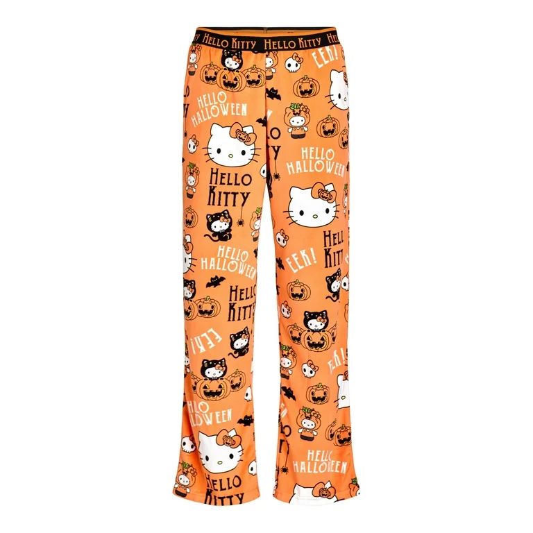 Hello Kitty Women's Halloween Velour Sleep Pants, Sizes XS-3X - Walmart.com | Walmart (US)