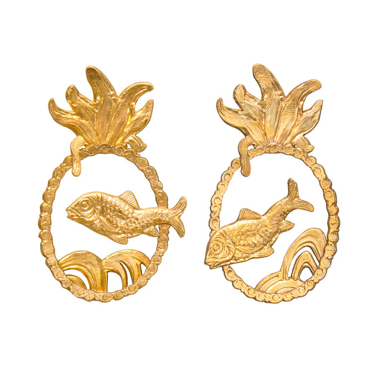 SALE - Gold Adriatic Earrings | We Dream in Colour