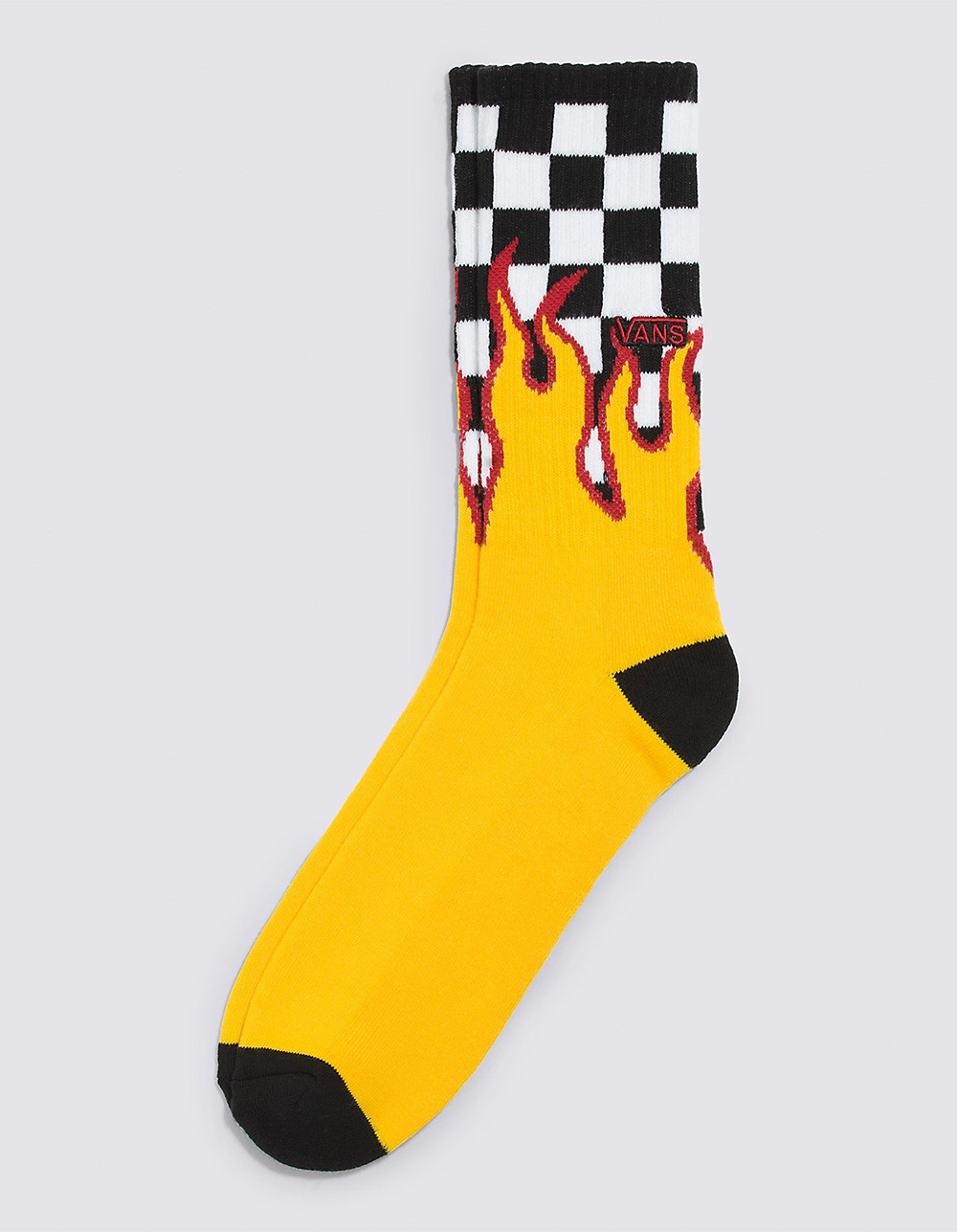 VANS Flame Check Mens Crew Socks | Tillys
