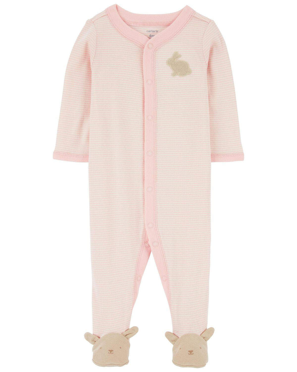 Pink Baby Easter Bunny Snap-Up Sleep & Play | carters.com | Carter's