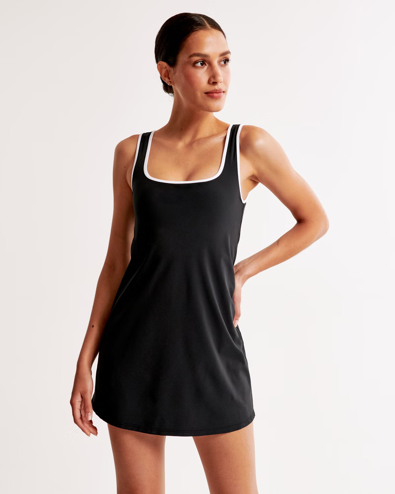 Squareneck Traveler Mini Dress | Abercrombie & Fitch (US)