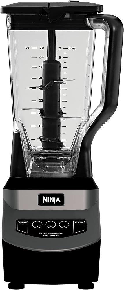 Ninja NJ601AMZ Professional Blender with 1000-Watt Motor & 72 oz Dishwasher-Safe Total Crushing P... | Amazon (US)