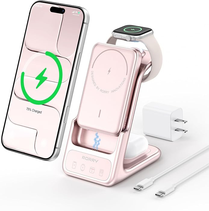 RORRY AuraDock Charging Station for Apple,5000mAh Detachable Power Bank | Amazon (US)