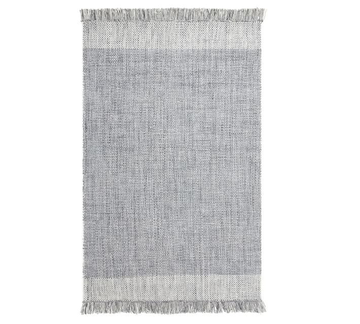 Kian Eco-Friendly Indoor/Outdoor Rug - Chambray | Pottery Barn (US)