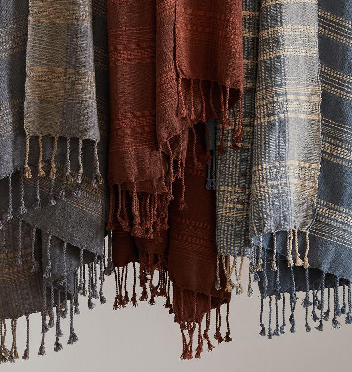 Woven Dobby Linen Throw | Rejuvenation