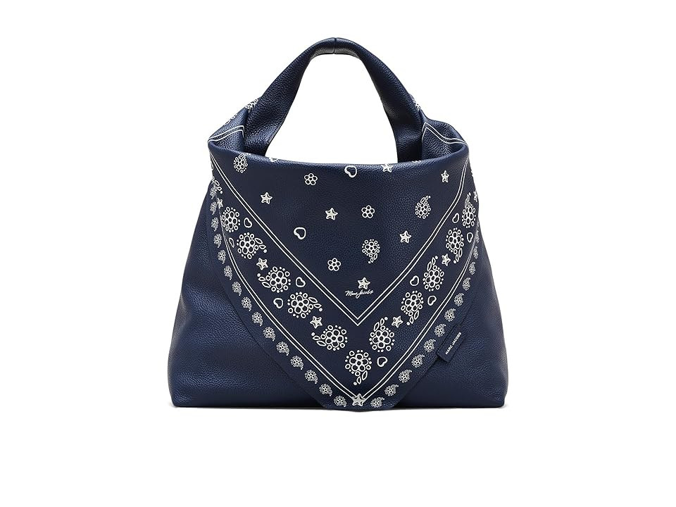 Marc Jacobs The Bandana Sack Bag Shoulder Women's Handbags Navy, Leather | Zappos