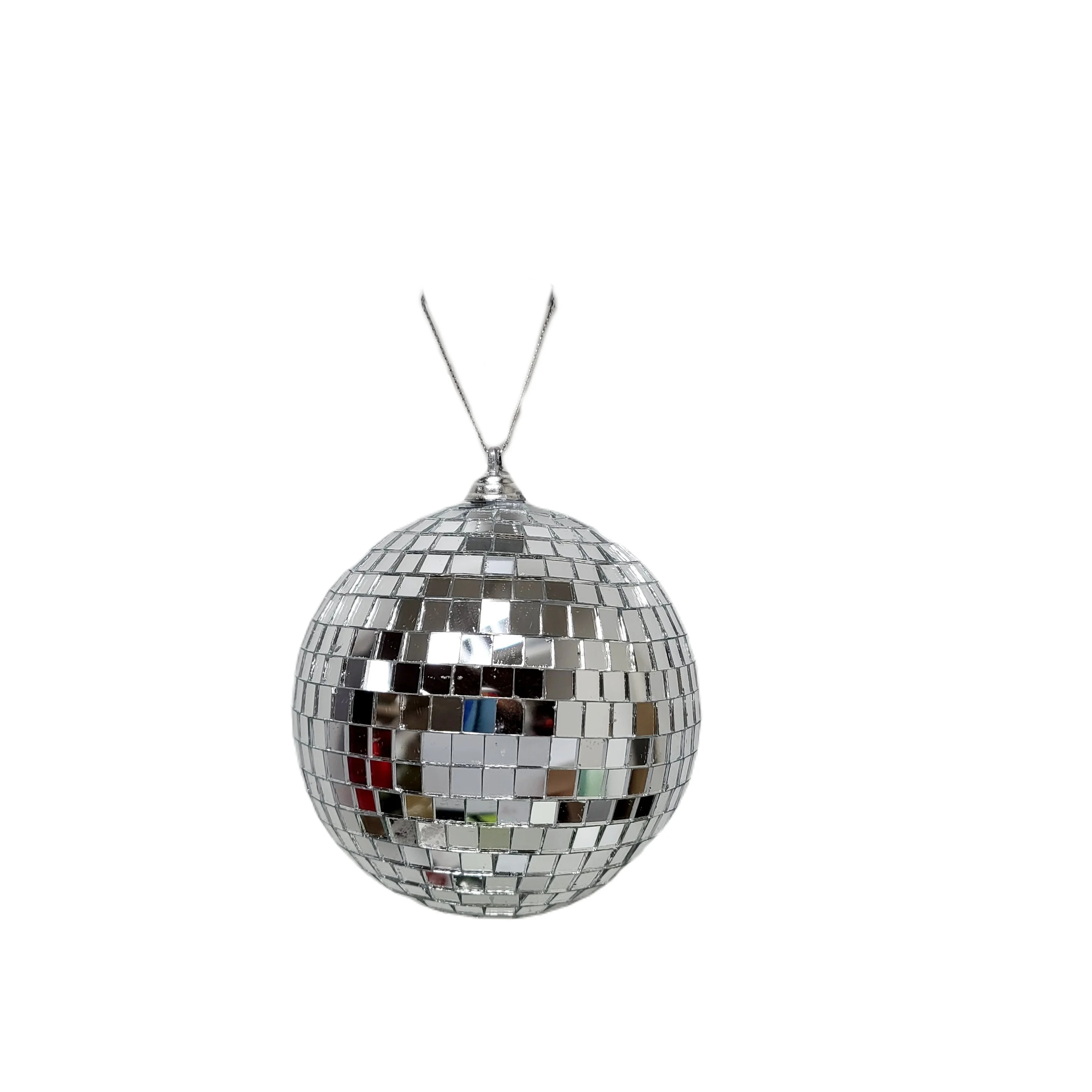 Holiday Time Silver Mirror Disco Ball Christmas Ornament, 3.94", 2.7 oz - Walmart.com | Walmart (US)