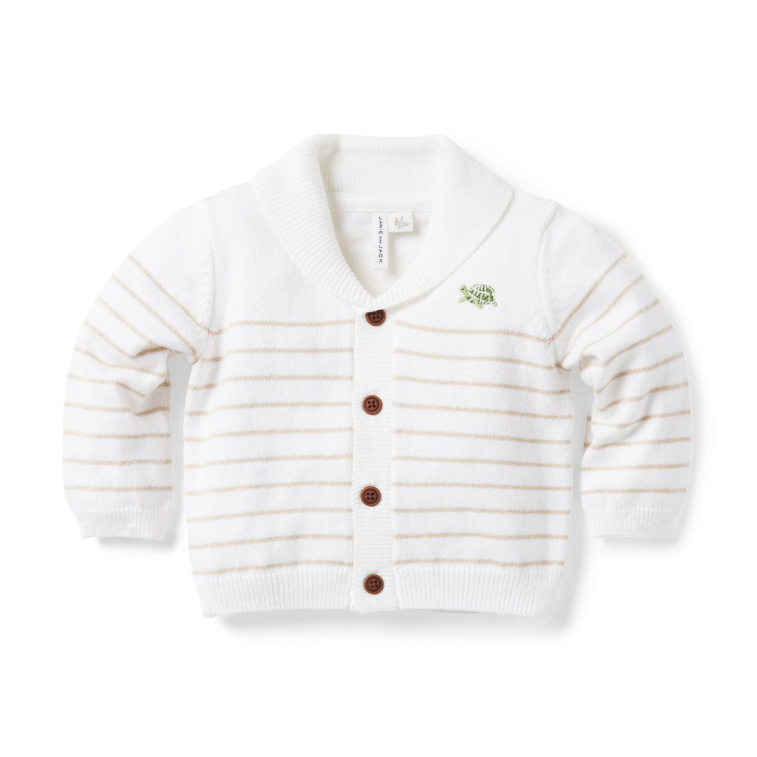 Baby Striped Shawl Collar Cardigan | Janie and Jack