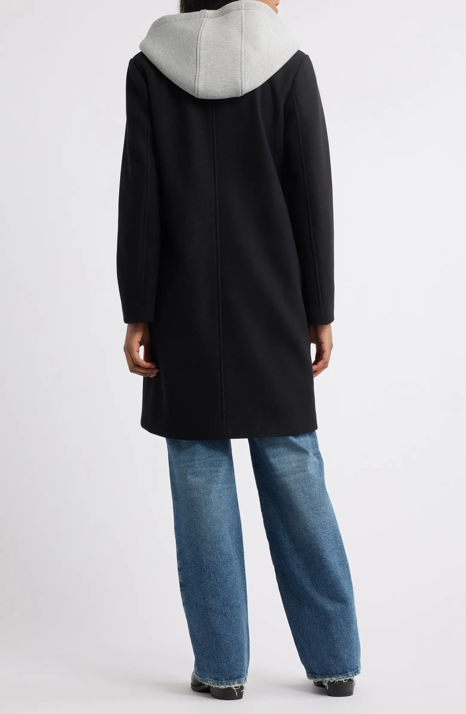 Lucky Brand Layered Hoodie Bib Coat | Nordstrom | Nordstrom