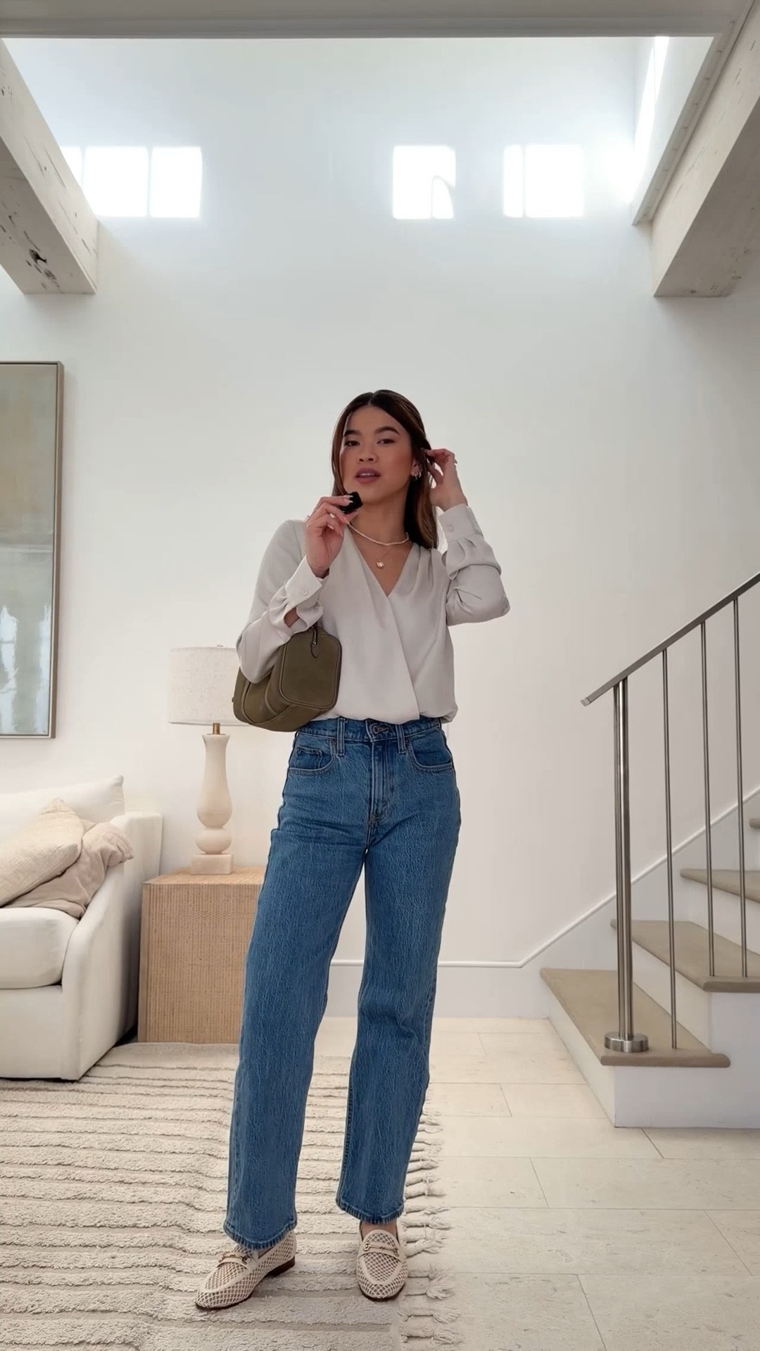 Sizing info:
•Top size XS
•Jeans size 23 Extra Short in Medium wash

petite fashion, get dressed with me, outfit inspiration, ootd, nashville outfit, Nashville influencer, petite style, vacation style, casual outfits, mom style, petite pants, spring outfits, spring outfit info, spring pants, spring outfit idea, spring top, spring bag, spring sweater, spring shoes, spring jeans 
 
@Aritzia 
 @abercrombie 

#LTKPetite #LTKmomlife #LTKootd