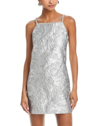 AQUA Brocade Crystal Embellished Dress - Exclusive  | Bloomingdale's Women | Bloomingdale's (US)