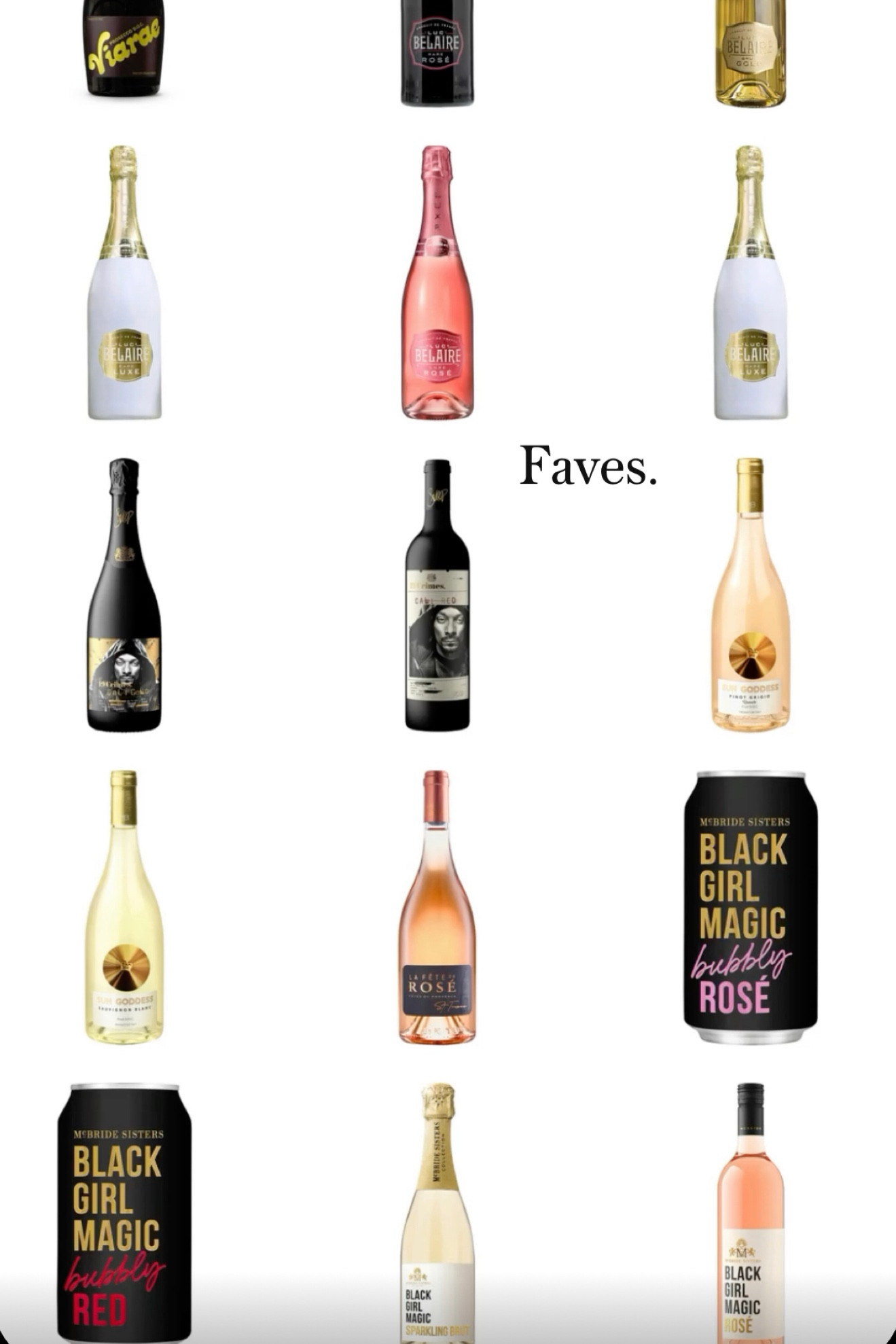 Faves … for the 21+ crowd.