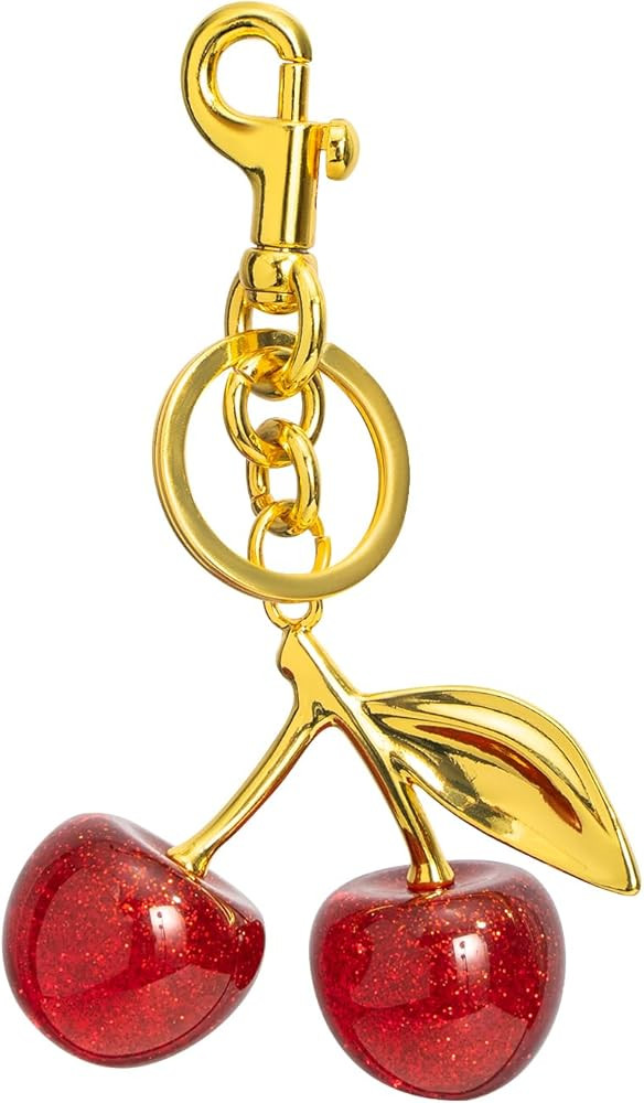 Cherry Keychains Bag Charms Purse for Women, Car Key Chains Women Cute Gifts for Birthday Mothers... | Amazon (US)