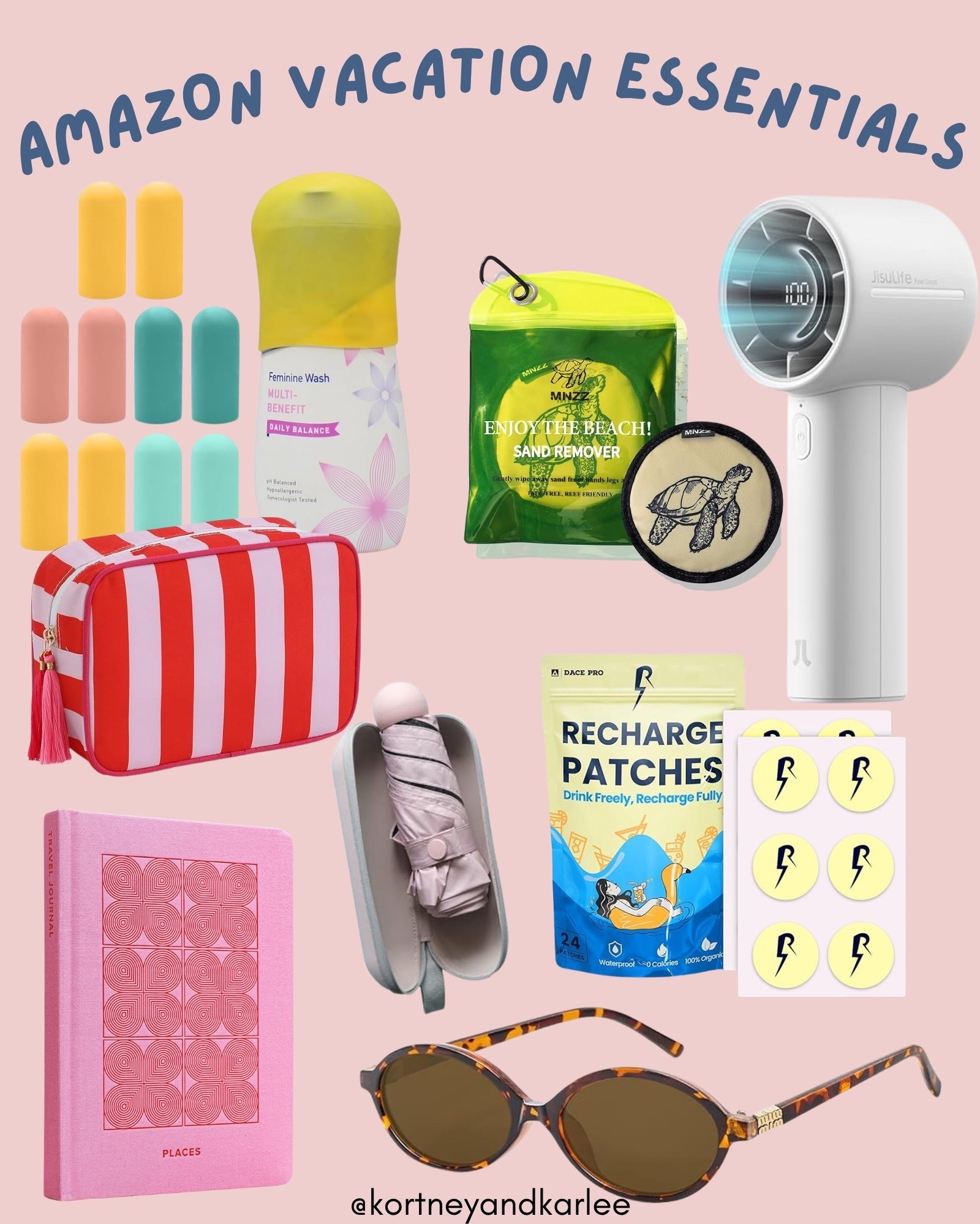 Amazon Vacation Essentials! 

Kortney and Karlee | #kortneyandkarlee #LTKfindsunder50 #LTKfindsunder100

#LTKTravel