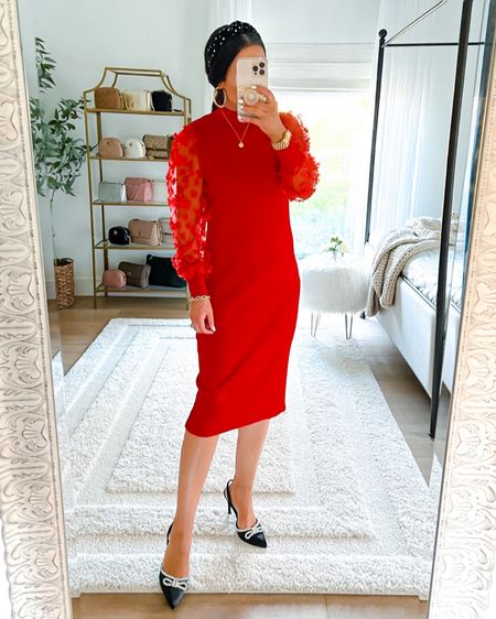 1, 2, 3. 4, 5, 6, 7, 8 or 9 - which under $50 holiday outfit finds do y’all like best? ICYMI, we have a new holiday try on post now on TheDoubleTakeGirls.com and our IG stories! Items start at just $19 like this stunning red sheer sleeve midi dress {size up} and wrap ruffle hem dress. Plus spend just $35 or more for free shipping! It’s all linked with the LTK app
Or leave a comment below if you need direct links. ☺️ Happy holiday shopping! 🎄

#LTKstyletip #LTKshoecrush #LTKunder50
