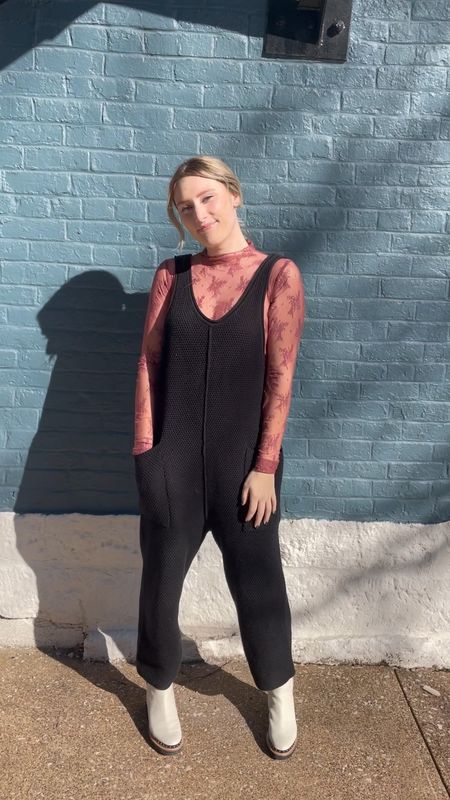 Fall Outfit Inspo 💓💓 Knit Jumpsuit & Lace Layering Top

#LTKSeasonal #LTKfit