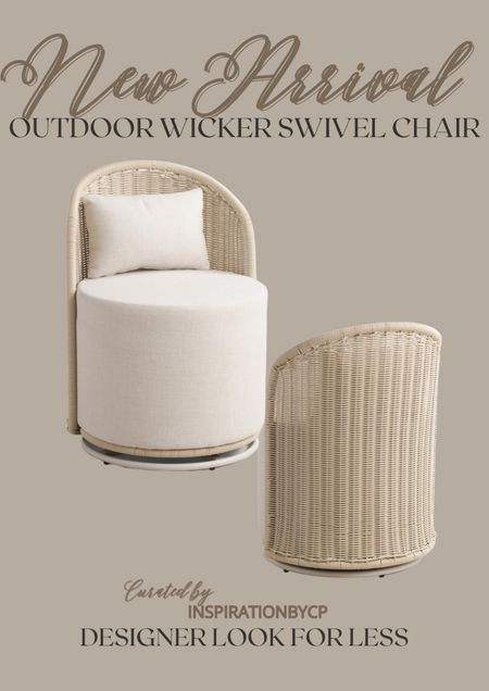 Gorgeous outdoor swivel chair
Outdoor chair, outdoor furniture, patio season, look for less, designer inspired, wicker, swivel chair, outdoor dining chair, modern organic, arhaus, restoration hardware 

#LTKstyletip #LTKhome #LTKSeasonal