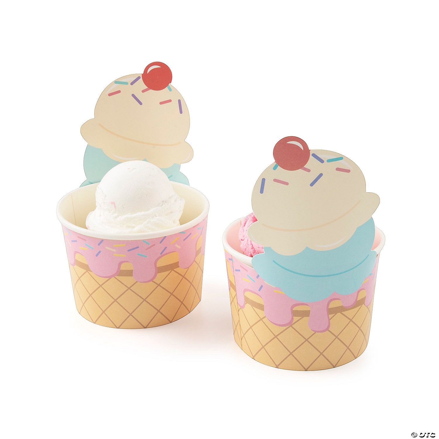 Ice Cream Disposable Paper Snack Cups – 12 Ct. | Oriental Trading Company