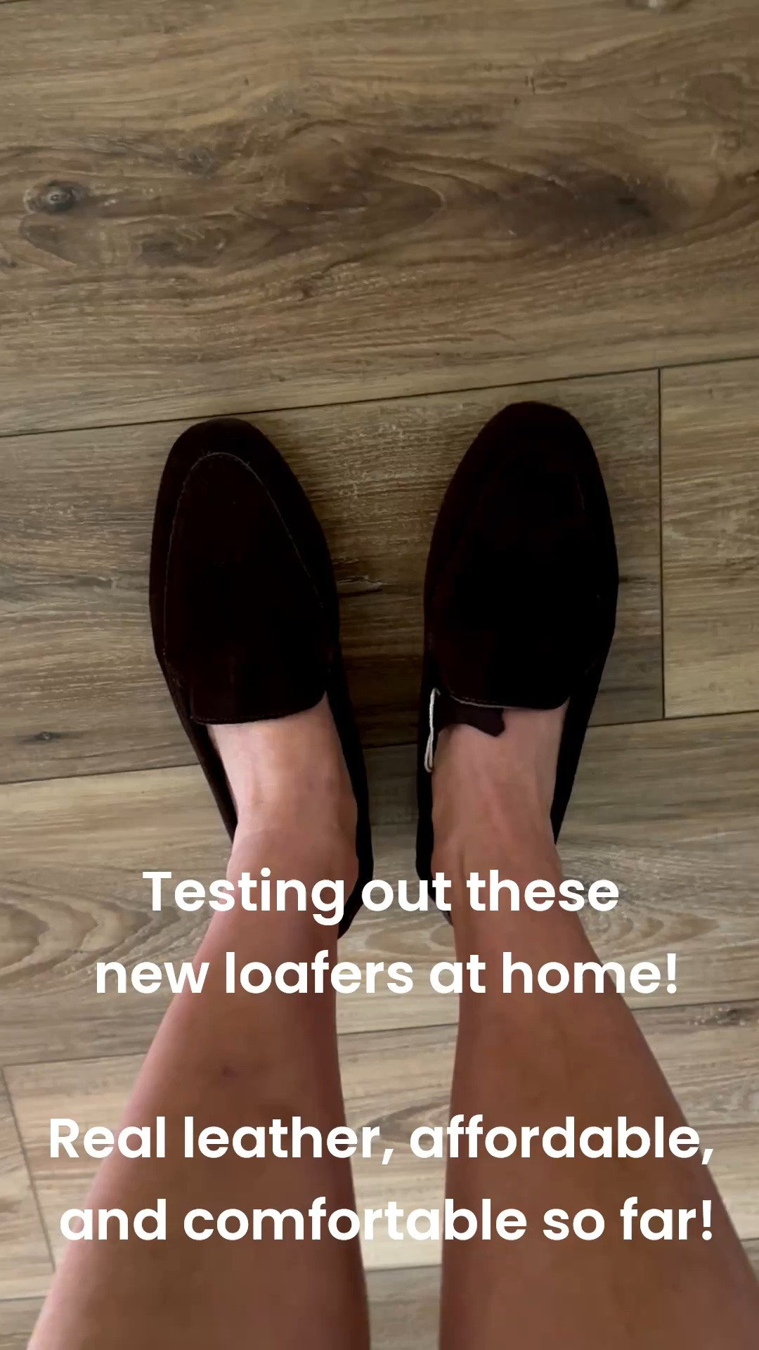 Testing out these real leather loafers! Love them so far! True to size.