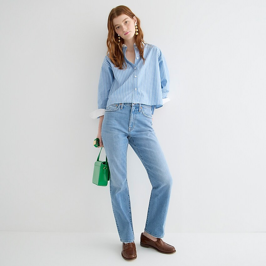 Petite slim boyfriend jean in Vail wash | J. Crew US