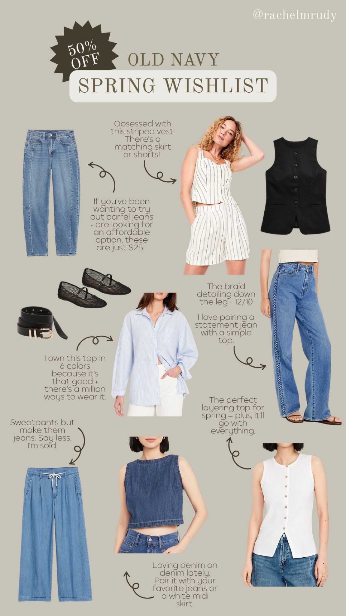 50% off Old Navy sale — spring staples 



#LTKFindsUnder50 #LTKSaleAlert