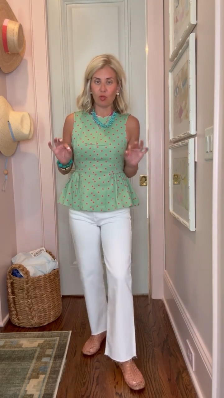 Code mixandmatch20 for 20% off ALL regular & sale priced clothing at The Willow Tree until 6/27 at midnight.

Obsessed with this top and white jeans. I’m in small top & 25 jeans and 8 sandals tts. 
*Code - Catherine20 at Allie + Bess

#LTKdayinmylife #LTKootd #LTKmomlife