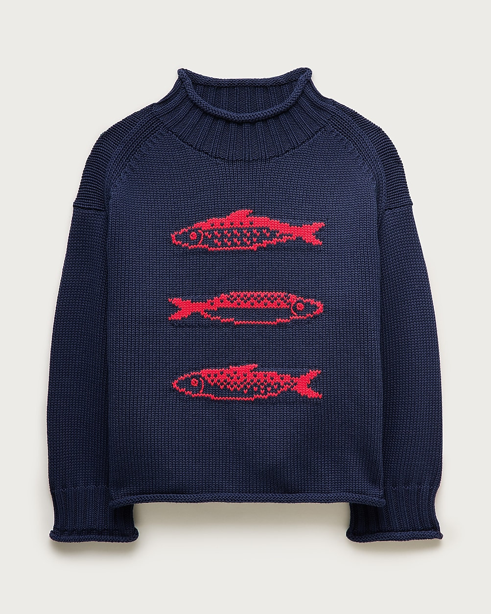 2025 Rollneck\u2122 sweater with sardine intarsia | J. Crew US
