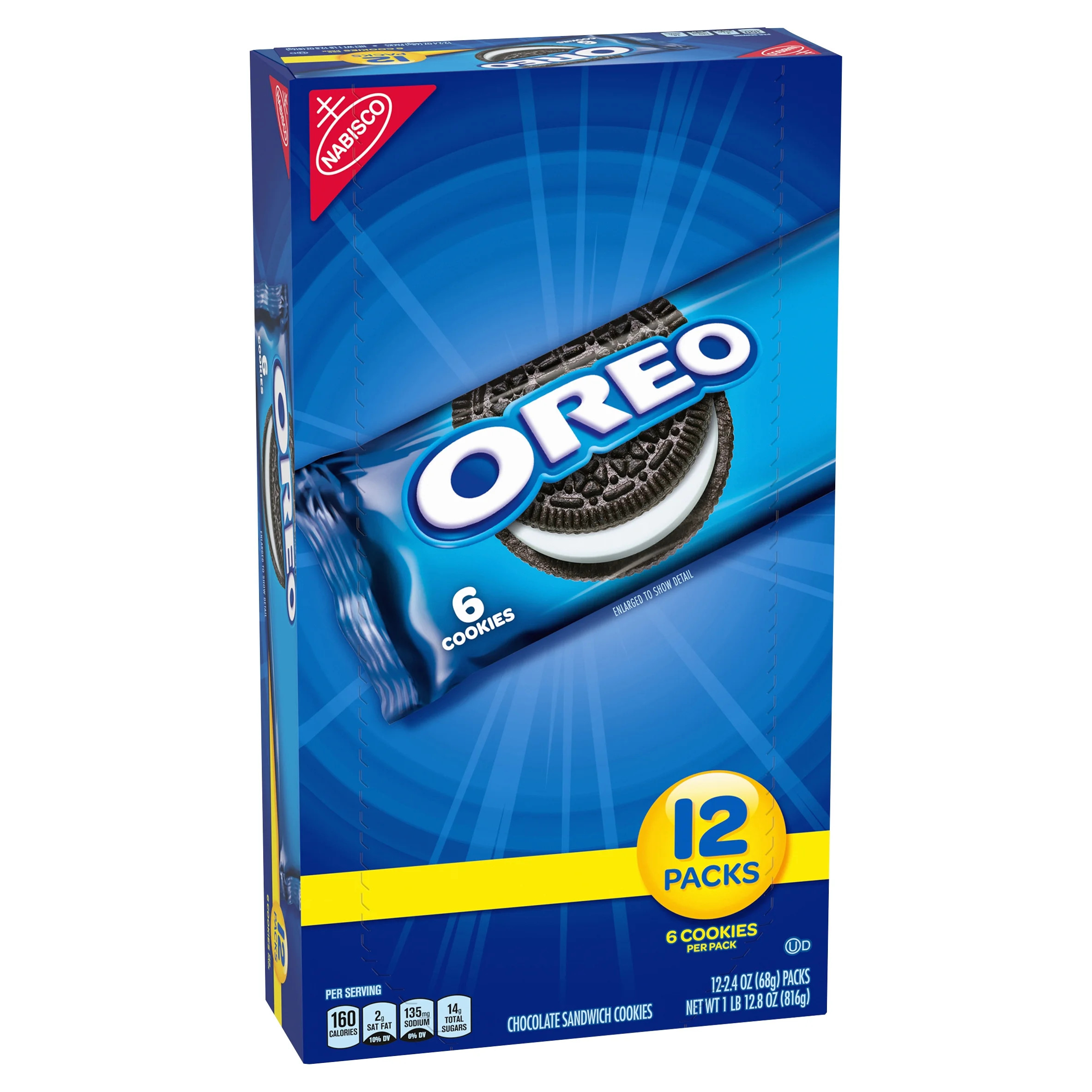 OREO Chocolate Sandwich Cookies, 12 Snack Packs | Walmart (US)